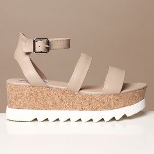 Steve Madden Kirsten Natural Platform Sandal